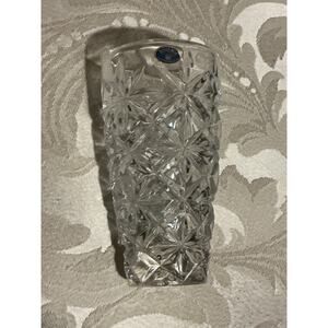 Bohemia crystal vase 7 inches tall